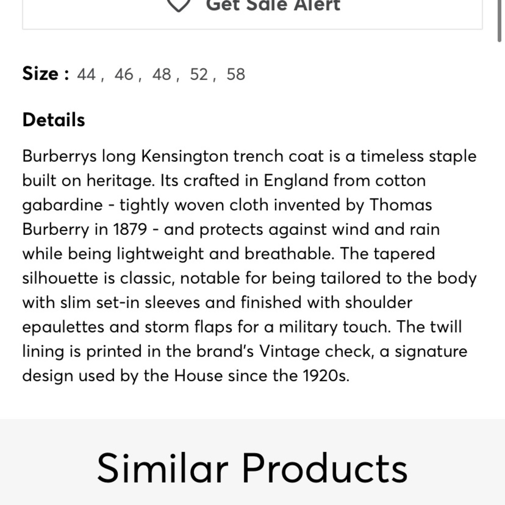 BURBERRY Long Kensington Heritage Trench Coat s.44 - Picture 5 of 16